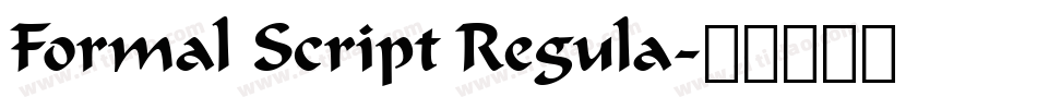 Formal Script Regula字体转换